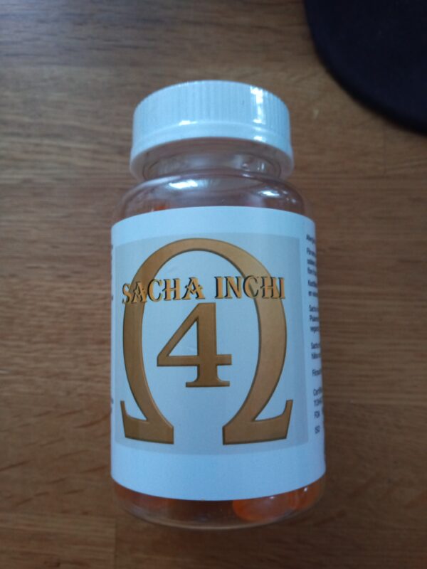 Sacha Inchi omega 4  med gurkmeja,vitlök,svartpeppar 120 kapslar