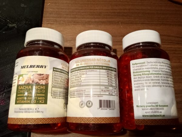 Sacha Inchi omega med D3 K2 120 kapslar